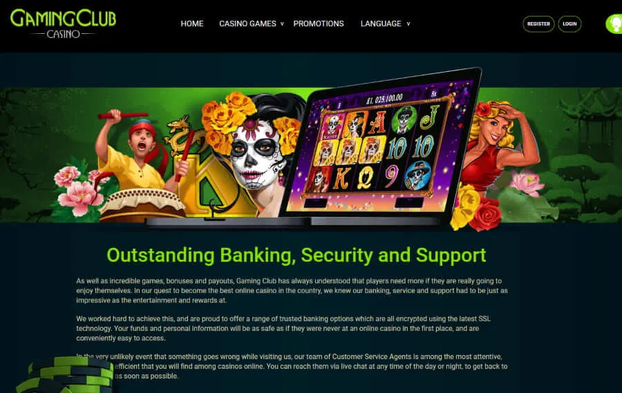 Gaming-Club-Casino-advantages